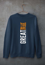 Load image into Gallery viewer, You Are Great Unisex Sweatshirt for Men/Women-Navy Blue-Ektarfa.online