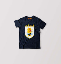 Load image into Gallery viewer, Uruguay Football Kids T-Shirt for Boy/Girl-Navy Blue-Ektarfa.online