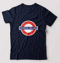 Load image into Gallery viewer, London Calling T-Shirt for Men-Navy Blue-Ektarfa.online