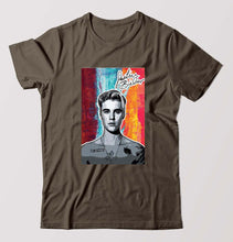 Load image into Gallery viewer, Justin Bieber T-Shirt for Men-Olive Green-Ektarfa.online