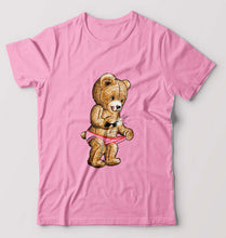 Load image into Gallery viewer, Domrebel Bear T-Shirt for Men-Light Baby Pink-Ektarfa.online