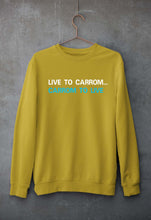 Load image into Gallery viewer, Carrom Unisex Sweatshirt for Men/Women-Mustard Yellow-Ektarfa.online