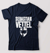 Load image into Gallery viewer, Sebastian Vettel F1 T-Shirt for Men-Navy Blue-Ektarfa.online