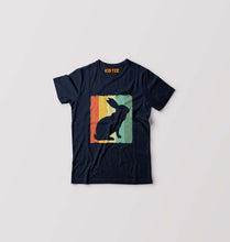 Load image into Gallery viewer, Rabbit Bunny Kids T-Shirt for Boy/Girl-Navy Blue-Ektarfa.online