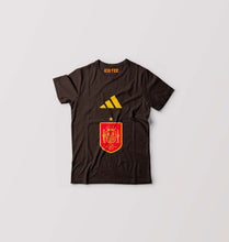 Load image into Gallery viewer, Spain Football Kids T-Shirt for Boy/Girl-Coffee Brown-Ektarfa.online