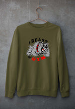 Load image into Gallery viewer, Beast Gym Unisex Sweatshirt for Men/Women-Olive Green-Ektarfa.online