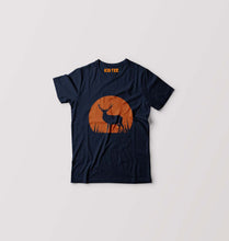 Load image into Gallery viewer, Deer Kids T-Shirt for Boy/Girl-Navy Blue-Ektarfa.online