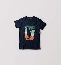 Load image into Gallery viewer, Penguin Kids T-Shirt for Boy/Girl-Navy Blue-Ektarfa.online