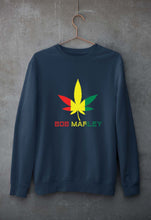 Load image into Gallery viewer, Bob Marley Weed Unisex Sweatshirt for Men/Women-Navy Blue-Ektarfa.online