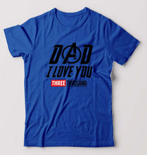 Load image into Gallery viewer, Dad I Love You 3000 T-Shirt for Men-Royal Blue-Ektarfa.online