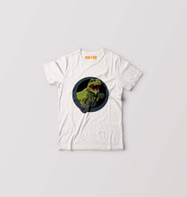 Load image into Gallery viewer, Angry T-Rex Gym Kids T-Shirt for Boy/Girl-White-Ektarfa.online