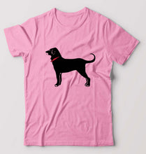 Load image into Gallery viewer, Black Dog T-Shirt for Men-Light Baby Pink-Ektarfa.online