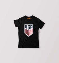 Load image into Gallery viewer, USA Football Kids T-Shirt for Boy/Girl-Black-Ektarfa.online