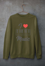 Load image into Gallery viewer, Love Music Piano Unisex Sweatshirt for Men/Women-Olive Green-Ektarfa.online