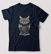 Load image into Gallery viewer, Owl T-Shirt for Men-Navy Blue-Ektarfa.online