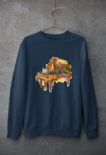 Load image into Gallery viewer, Piano Unisex Sweatshirt for Men/Women-Navy blue-Ektarfa.online