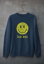 Load image into Gallery viewer, Dead Inside Emoji Unisex Sweatshirt for Men/Women-Navy Blue-Ektarfa.online