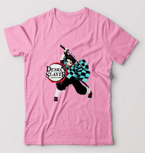 Load image into Gallery viewer, Demon Slayer T-Shirt for Men-Light Baby Pink-Ektarfa.online
