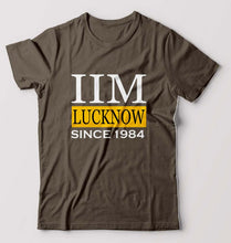 Load image into Gallery viewer, IIM Lucknow T-Shirt for Men-Olive Green-Ektarfa.online