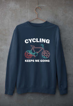 Load image into Gallery viewer, Cycling Unisex Sweatshirt for Men/Women-Navy Blue-Ektarfa.online