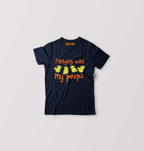 Load image into Gallery viewer, Partying With My Peeps Kids T-Shirt for Boy/Girl-Navy Blue-Ektarfa.online