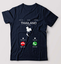 Load image into Gallery viewer, Thailand Calling T-Shirt for Men-Navy Blue-Ektarfa.online