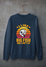 Load image into Gallery viewer, Fishing Unisex Sweatshirt for Men/Women-Navy blue-Ektarfa.online