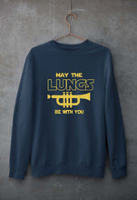 Load image into Gallery viewer, Trumpet Unisex Sweatshirt for Men/Women-Navy blue-Ektarfa.online