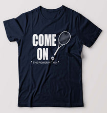 Load image into Gallery viewer, Tennis T-Shirt for Men-Navy Blue-Ektarfa.online
