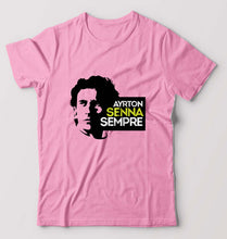 Load image into Gallery viewer, Ayrton Senna T-Shirt for Men-Light Baby Pink-Ektarfa.online