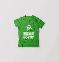 Load image into Gallery viewer, PUBG Where Are We Dropping Boys Kids T-Shirt for Boy/Girl-Flag Green-Ektarfa.online