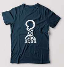 Load image into Gallery viewer, FIFA World Cup Qatar 2022 T-Shirt for Men-Petrol Blue-Ektarfa.online