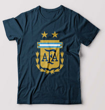 Load image into Gallery viewer, Argentina Football T-Shirt for Men-Petrol Blue-Ektarfa.online