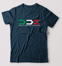 Load image into Gallery viewer, Daily Driven Exotics (DDE) T-Shirt for Men-Petrol Blue-Ektarfa.online