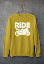 Load image into Gallery viewer, Ride Superbike Unisex Sweatshirt for Men/Women-Mustard Yellow-Ektarfa.online