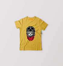 Load image into Gallery viewer, Cat Kids T-Shirt for Boy/Girl-Golden Yellow-Ektarfa.online