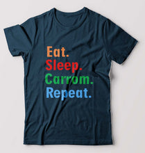 Load image into Gallery viewer, Carrom T-Shirt for Men-Petrol Blue-Ektarfa.online
