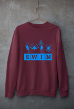Load image into Gallery viewer, Swim Unisex Sweatshirt for Men/Women-maroon-Ektarfa.online