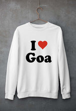 Load image into Gallery viewer, I Love Goa Unisex Sweatshirt for Men/Women-White-Ektarfa.online