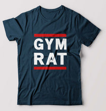 Load image into Gallery viewer, Gym Rat T-Shirt for Men-Petrol Blue-Ektarfa.online