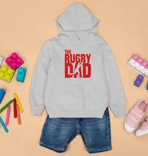 Load image into Gallery viewer, Rugby Dad Kids Hoodie for Boy/Girl-Grey-Ektarfa.online