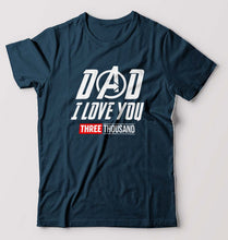 Load image into Gallery viewer, Dad I Love You 3000 T-Shirt for Men-Petrol Blue-Ektarfa.online