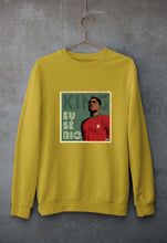 Load image into Gallery viewer, Eusébio Unisex Sweatshirt for Men/Women-Mustard Yellow-Ektarfa.online