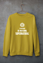 Load image into Gallery viewer, Supernatural Unisex Sweatshirt for Men/Women-Mustard Yellow-Ektarfa.online
