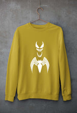 Load image into Gallery viewer, Venom Spiderman Superhero Unisex Sweatshirt for Men/Women-Mustard Yellow-Ektarfa.online