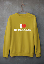 Load image into Gallery viewer, I Love Hyderabad Unisex Sweatshirt for Men/Women-Mustard Yellow-Ektarfa.online
