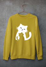 Load image into Gallery viewer, Cat Unisex Sweatshirt for Men/Women-Mustard Yellow-Ektarfa.online
