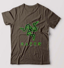 Load image into Gallery viewer, Razer T-Shirt for Men-Olive Green-Ektarfa.online