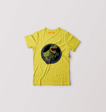 Load image into Gallery viewer, Angry T-Rex Gym Kids T-Shirt for Boy/Girl-Yellow-Ektarfa.online