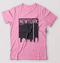 Load image into Gallery viewer, New York T-Shirt for Men-Light Baby Pink-Ektarfa.online